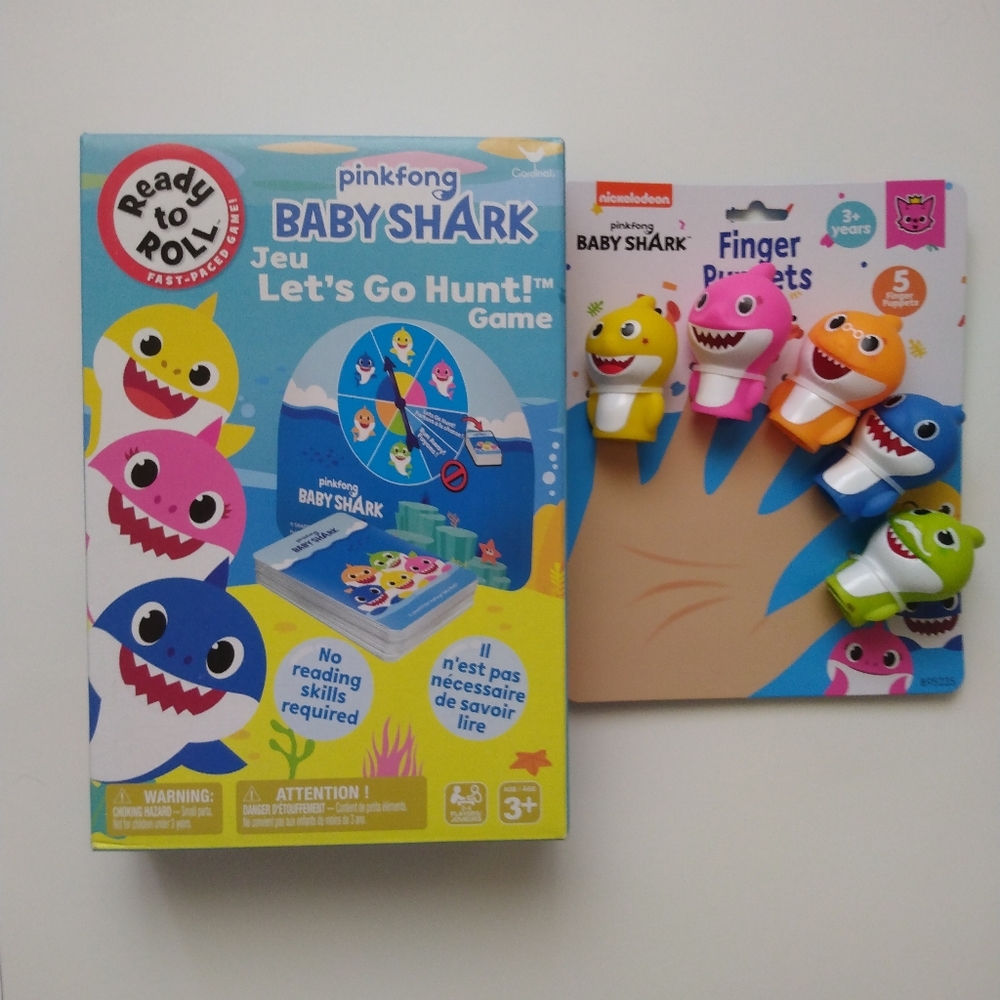 Baby Shark Game & 5 Finger Puppets